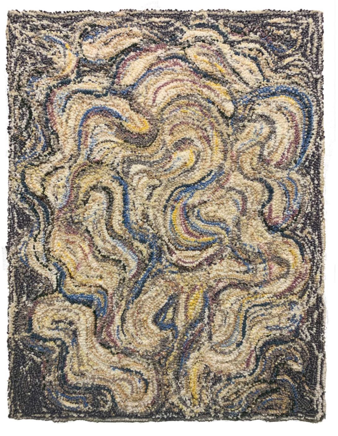 Sans titre, tapis fait main, 80/60 cm - Mixed Media Art de Sasha Look