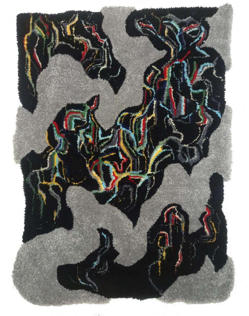 Sans titre, tapis fait main, 80/60 cm - Mixed Media Art de Sasha Look