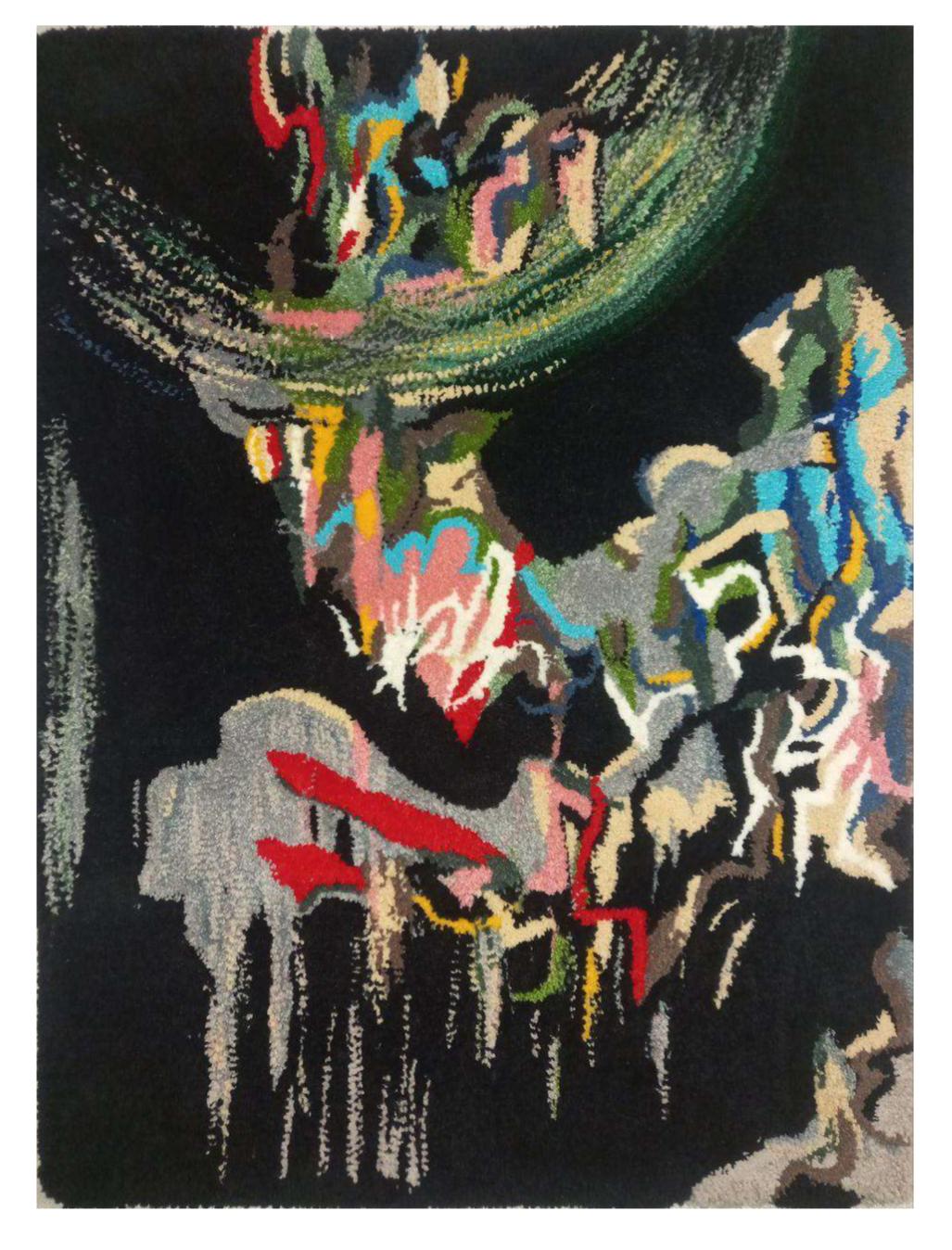 Sans titre, tapis fait main, 80/60 cm - Art de Sasha Look
