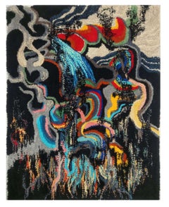 Ohne Titel, handgefertigter Teppich, 80/60 cm
