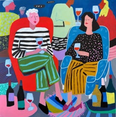Cozy Friends With Wine