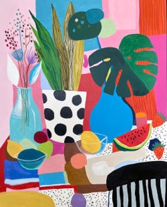 Still Life Watermelon Monstera