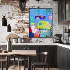 Tropical Flamingo Interior