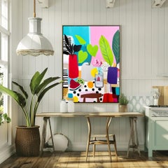 Watermelon Vase Still Life