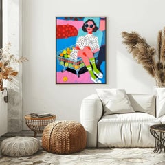 Woman with Shopping Cart