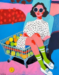Woman with Shopping Cart