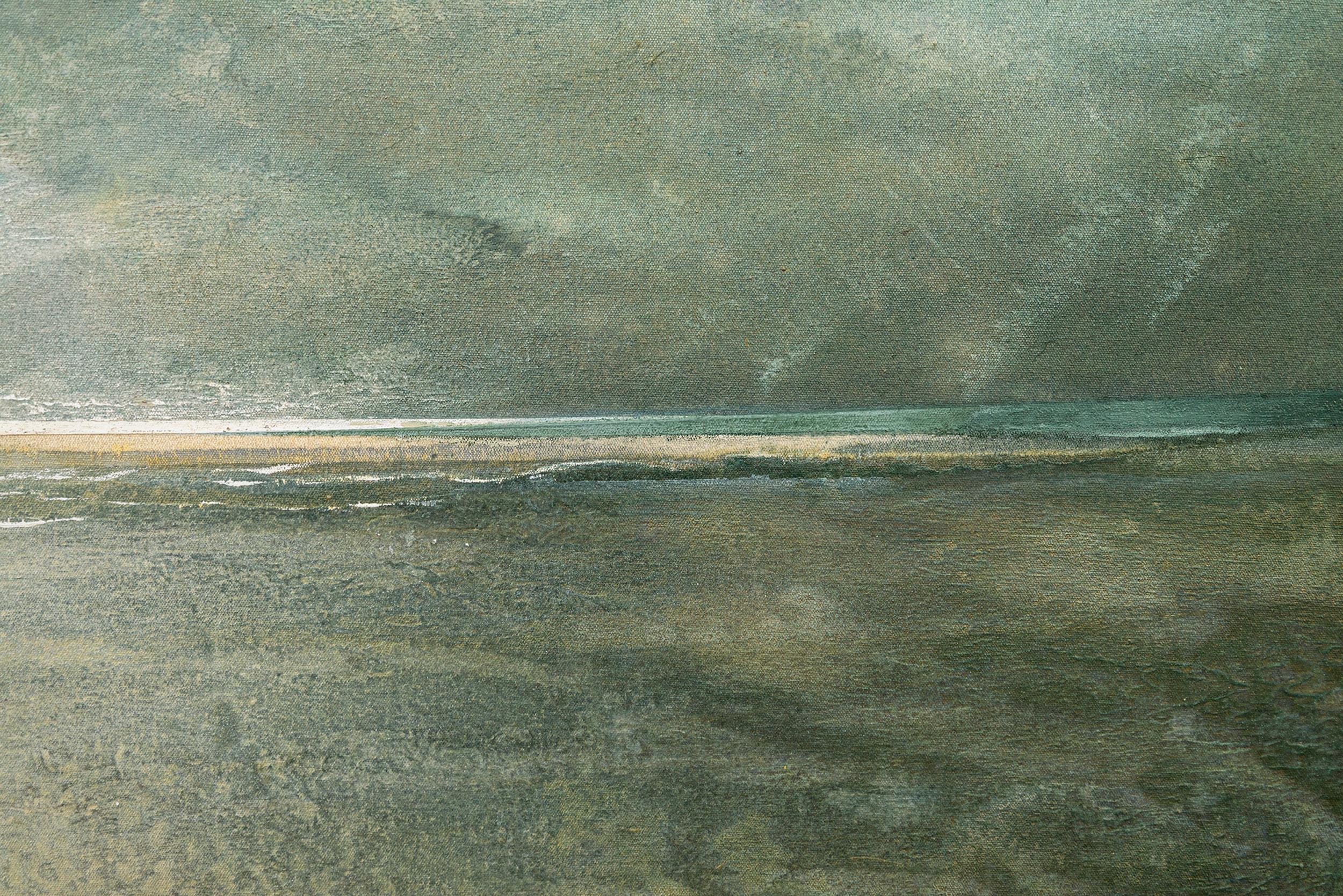 Mares del Amanecer - paisaje contemporáneo y abstracto, acrílico sobre lienzo en venta 2