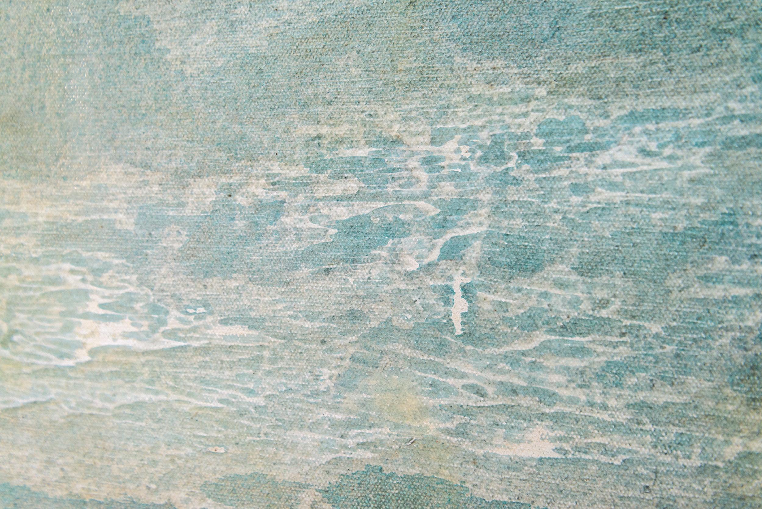 Mares del Amanecer - paisaje contemporáneo y abstracto, acrílico sobre lienzo en venta 4