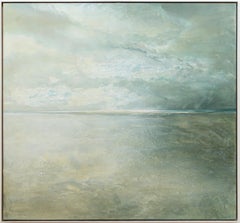 Dawn Seas - contemporary, abstract landscape, acrylic on canvas
