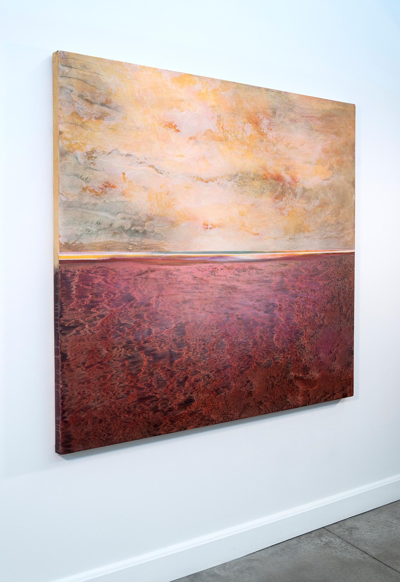Fragrance - contemporain, abstrait, paysage, acrylique sur toile - Painting de Sasha Rogers