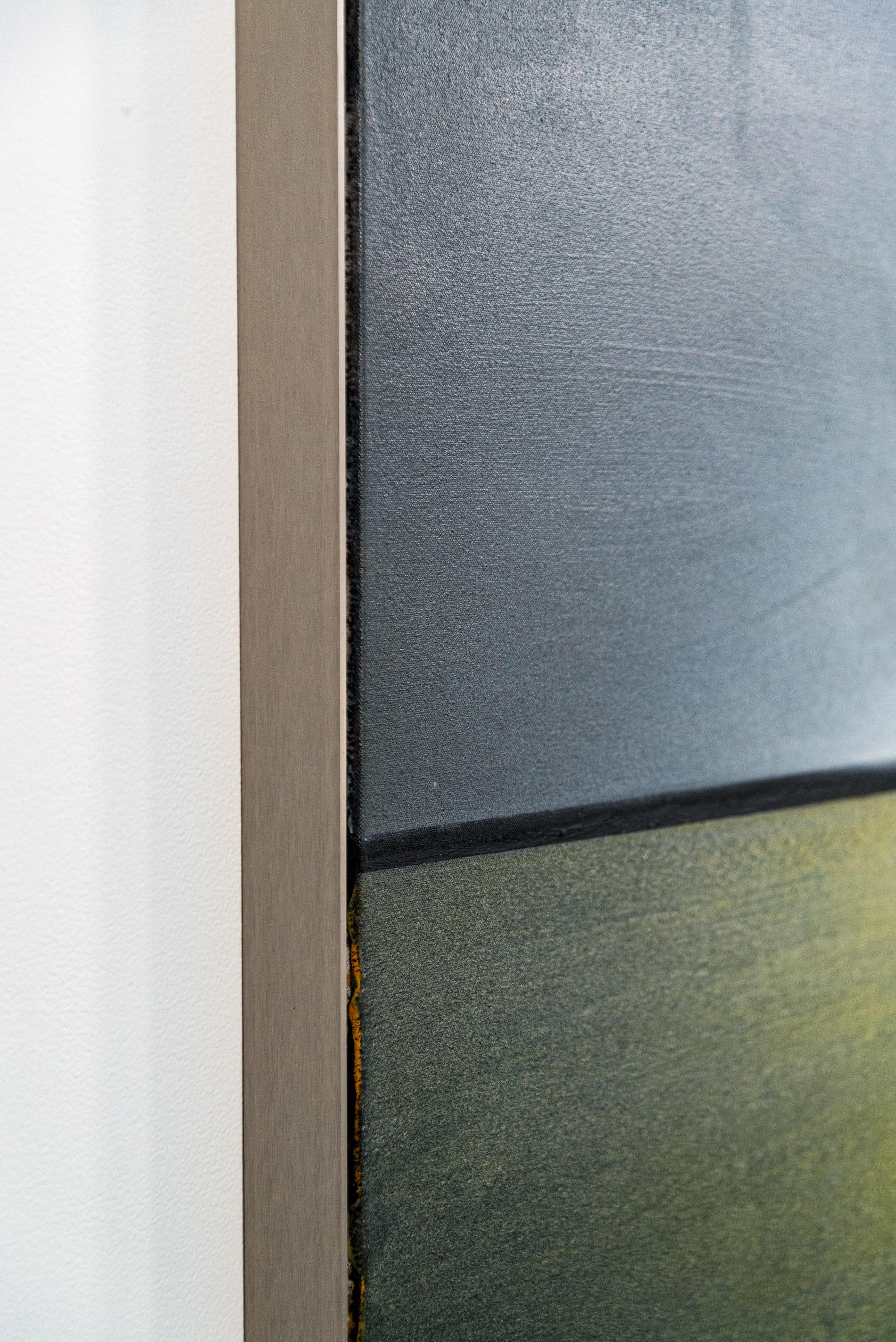 Haze - chaude, gestuelle, contemporaine, paysage, acrylique sur toile en vente 4