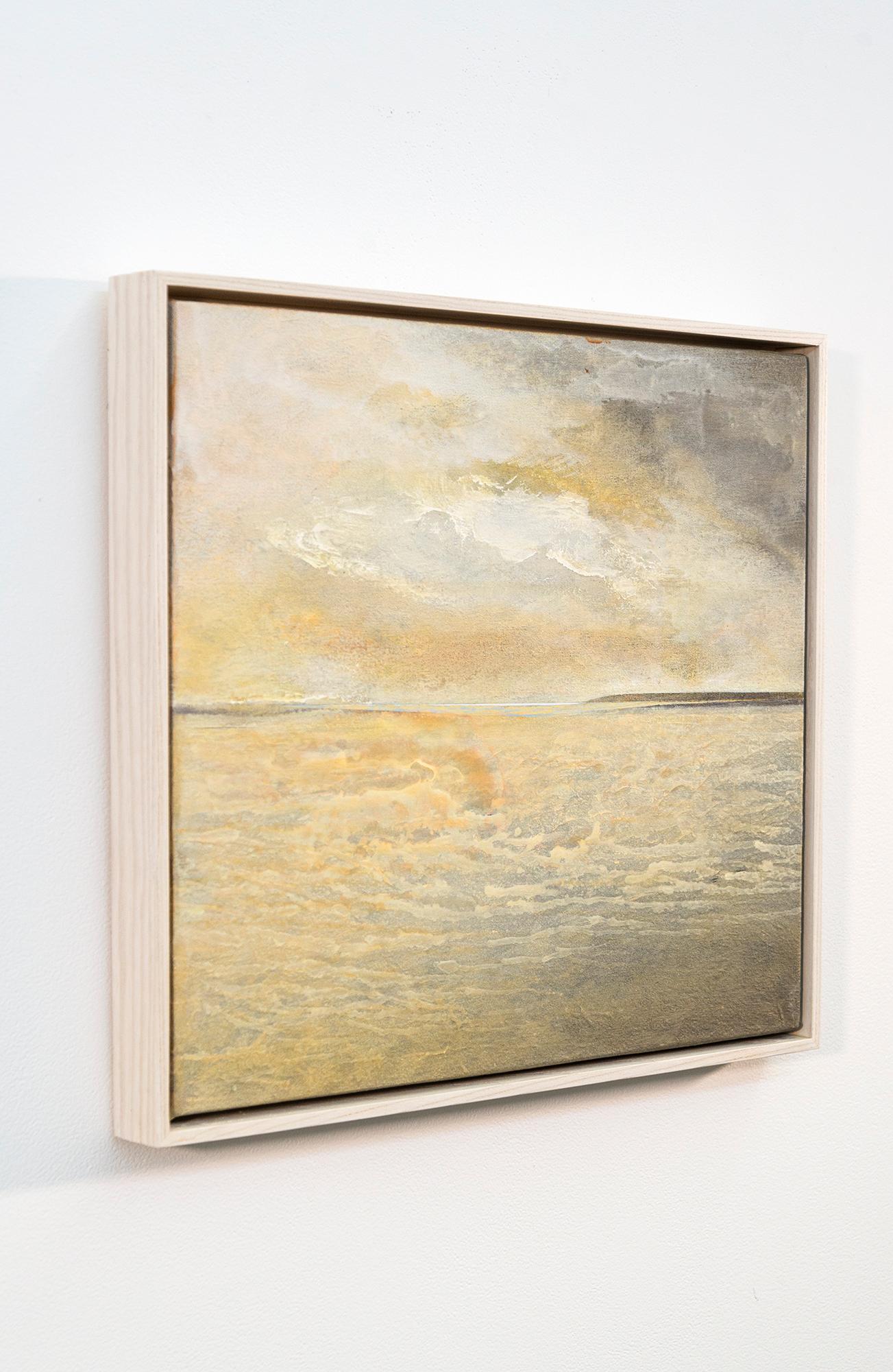 Tormenta de arena - amarillo, contemporáneo, abstracto, pintura, acrílico sobre lienzo - Painting de Sasha Rogers