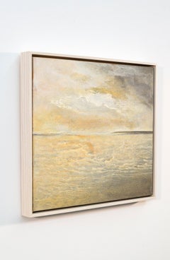 Tormenta de arena - amarillo, contemporáneo, abstracto, pintura, acrílico sobre lienzo