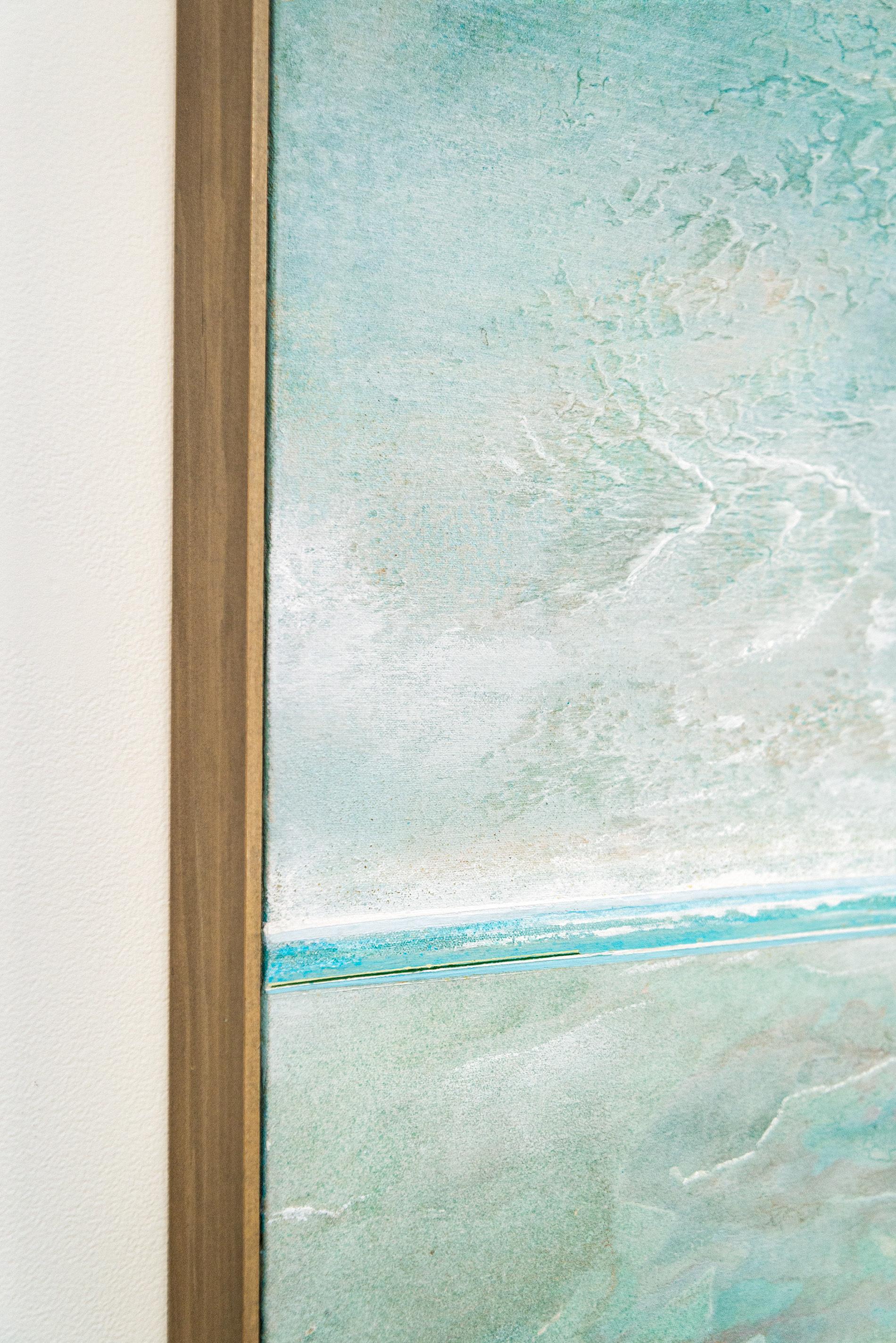 Shifted Planes - paesaggio fresco, gestuale, contemporaneo, acrilico su tela - Painting Contemporaneo di Sasha Rogers