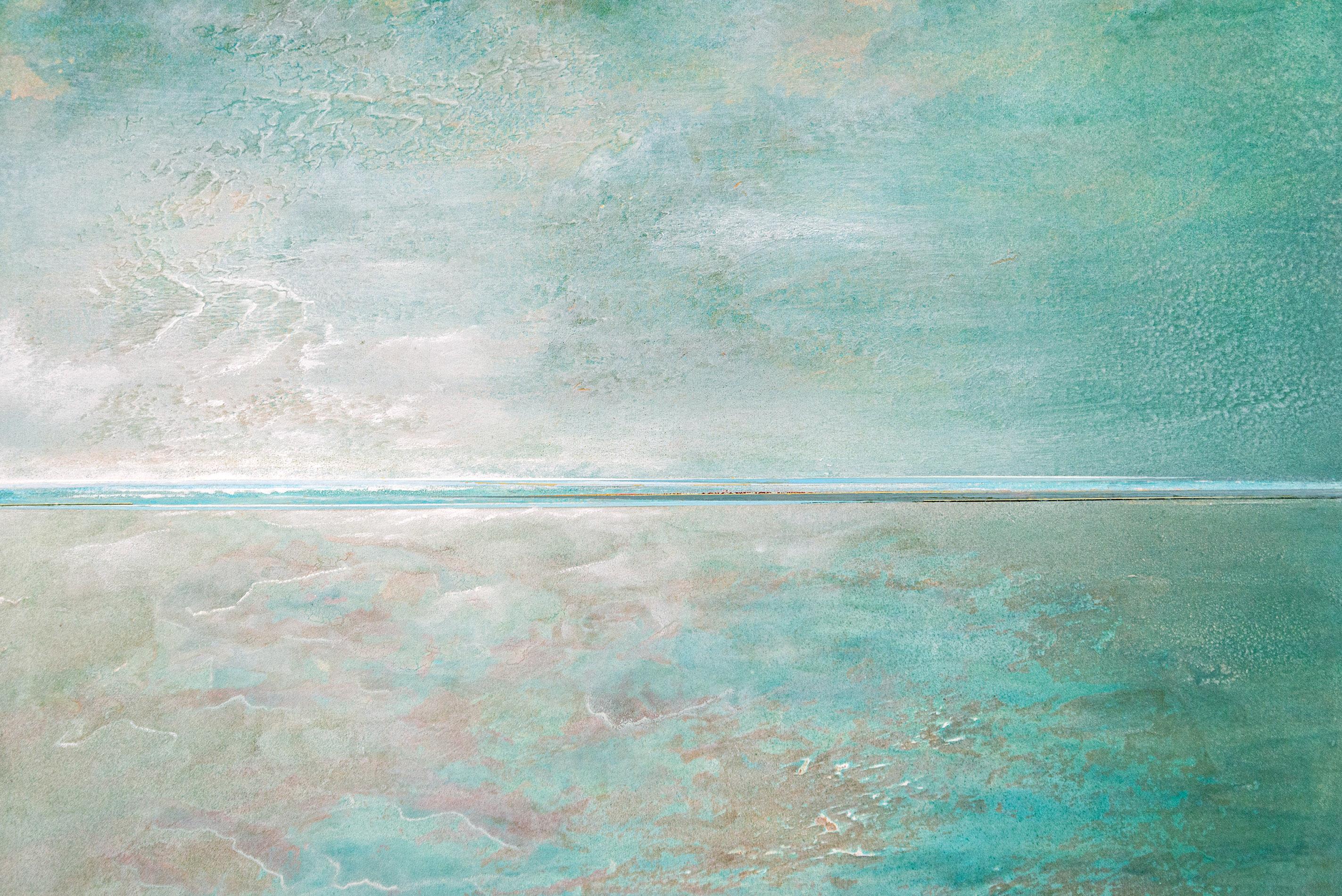 Shifted Planes - paesaggio fresco, gestuale, contemporaneo, acrilico su tela 1