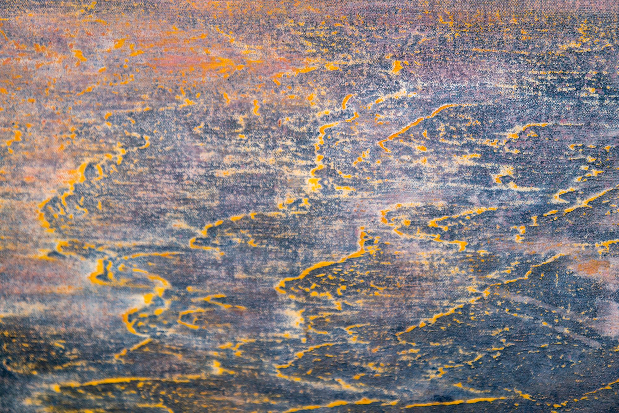 Vestigios - paisaje contemporáneo y abstracto, acrílico sobre lienzo en venta 3