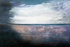 Vestiges - contemporain, paysage abstrait, acrylique sur toile