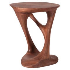 Sasha Side Table, Solid Walnut Wood with Natural stain