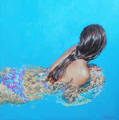 « Splash 22 », peinture à l'huile de 31,5" x 31,5" pouces par Sasha Sokolova