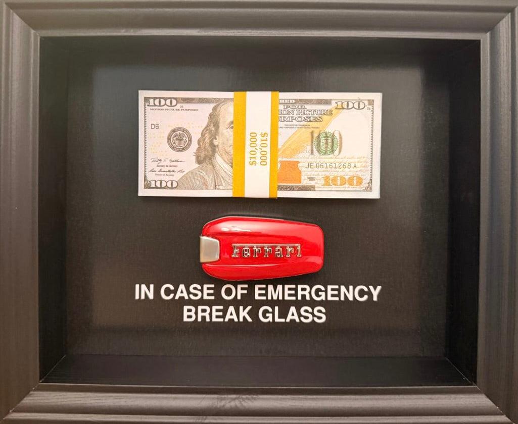 SASHIRY - In case of Emergency / Ferrari - Mixed Media Art by Sashiry
