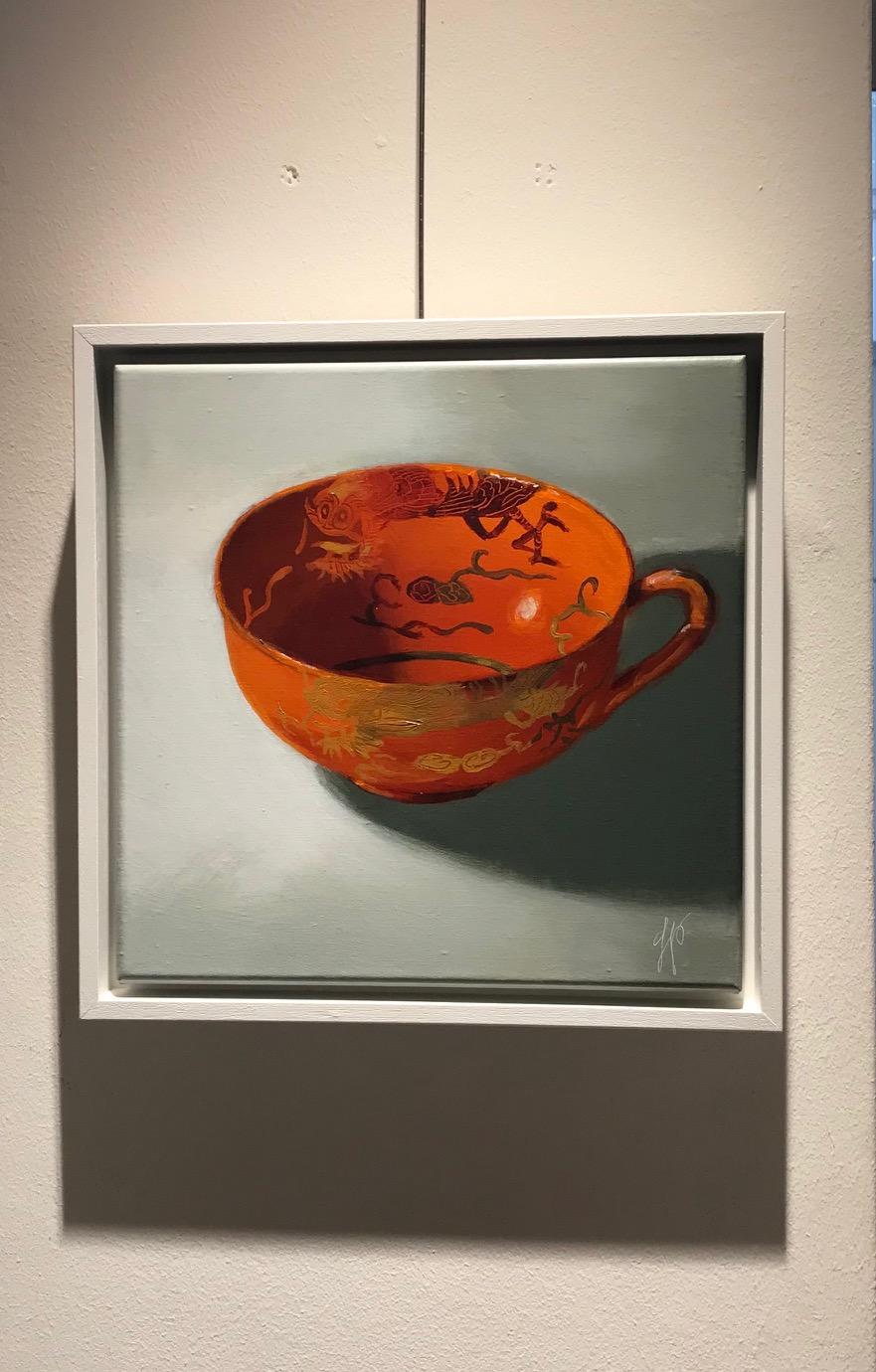 ''Orange cup'', Dutch Contemporary Dutch Still-Life with Chinese Porcelain 2