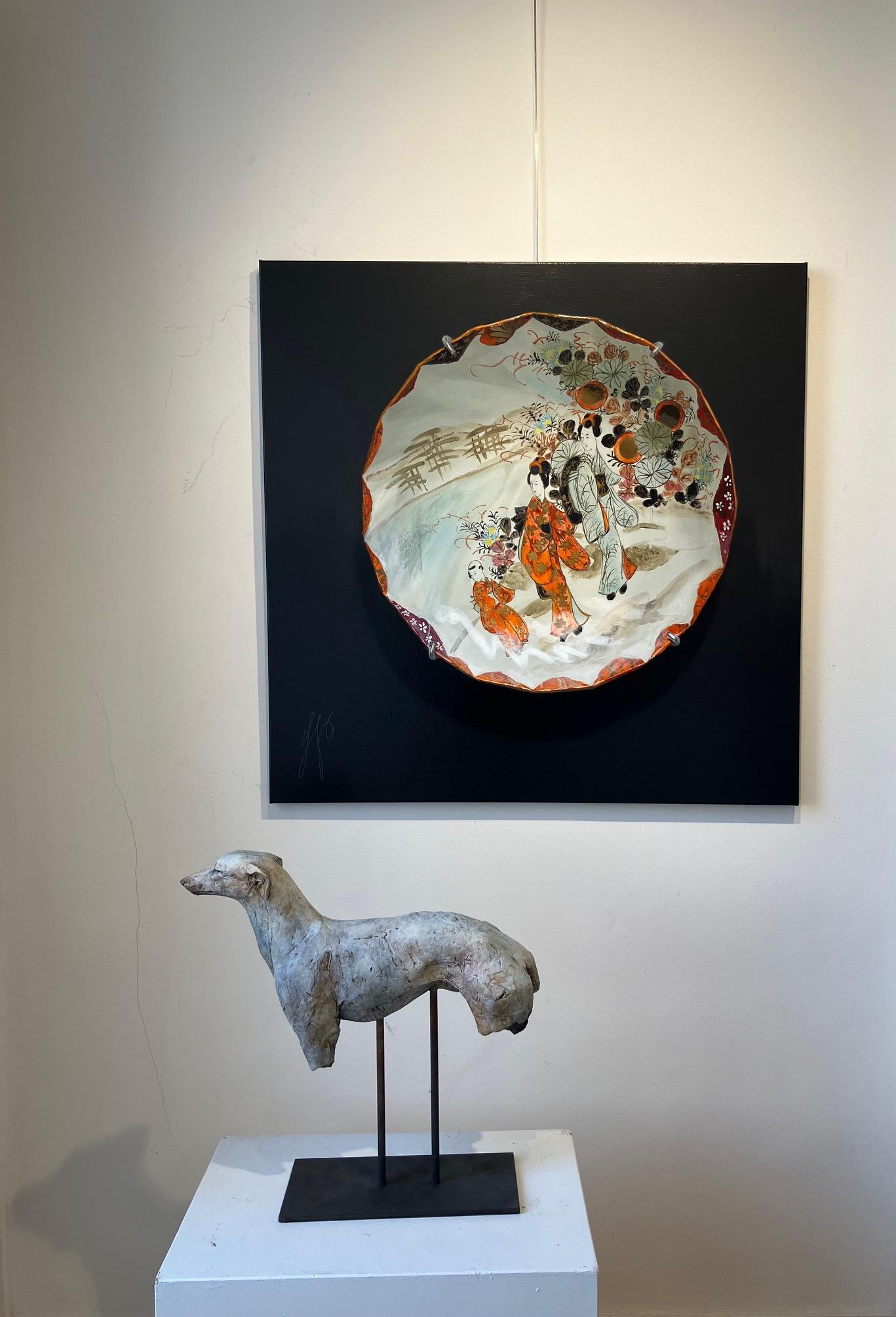 ''Porcelaine japonaise'', peinture contemporaine hollandaise de nature morte à la porcelaine en vente 6