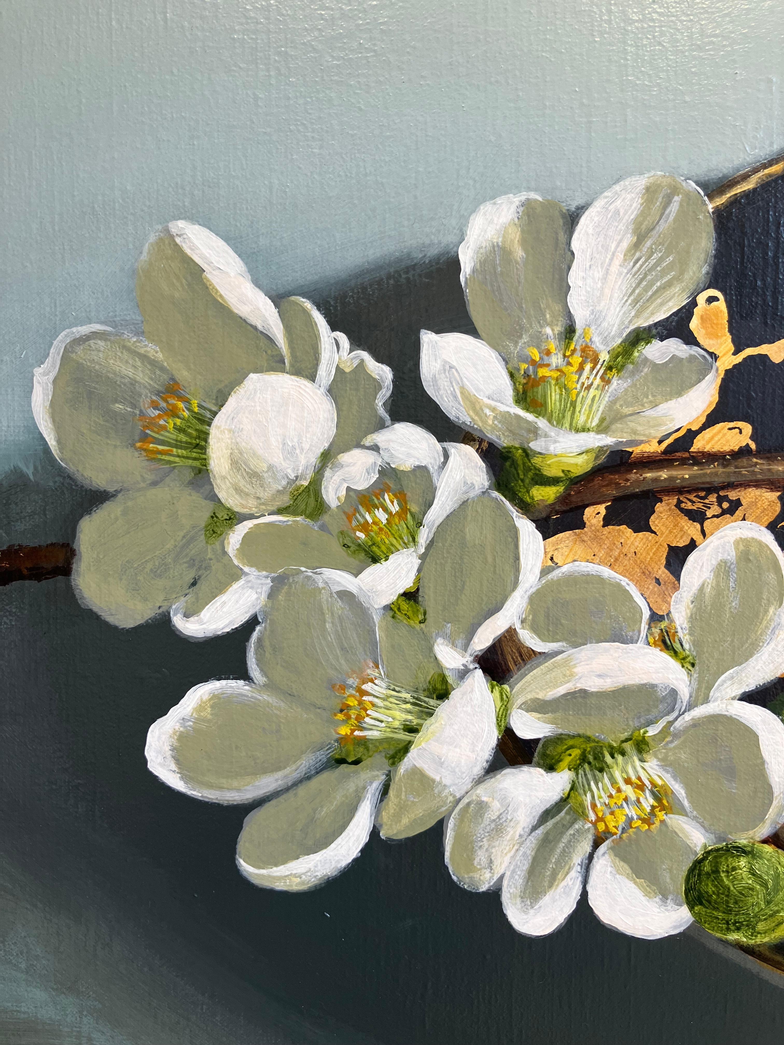 ''Japanese Porcelain with Blossom'', Dutch Contemporary Still Life Painting  For Sale 1