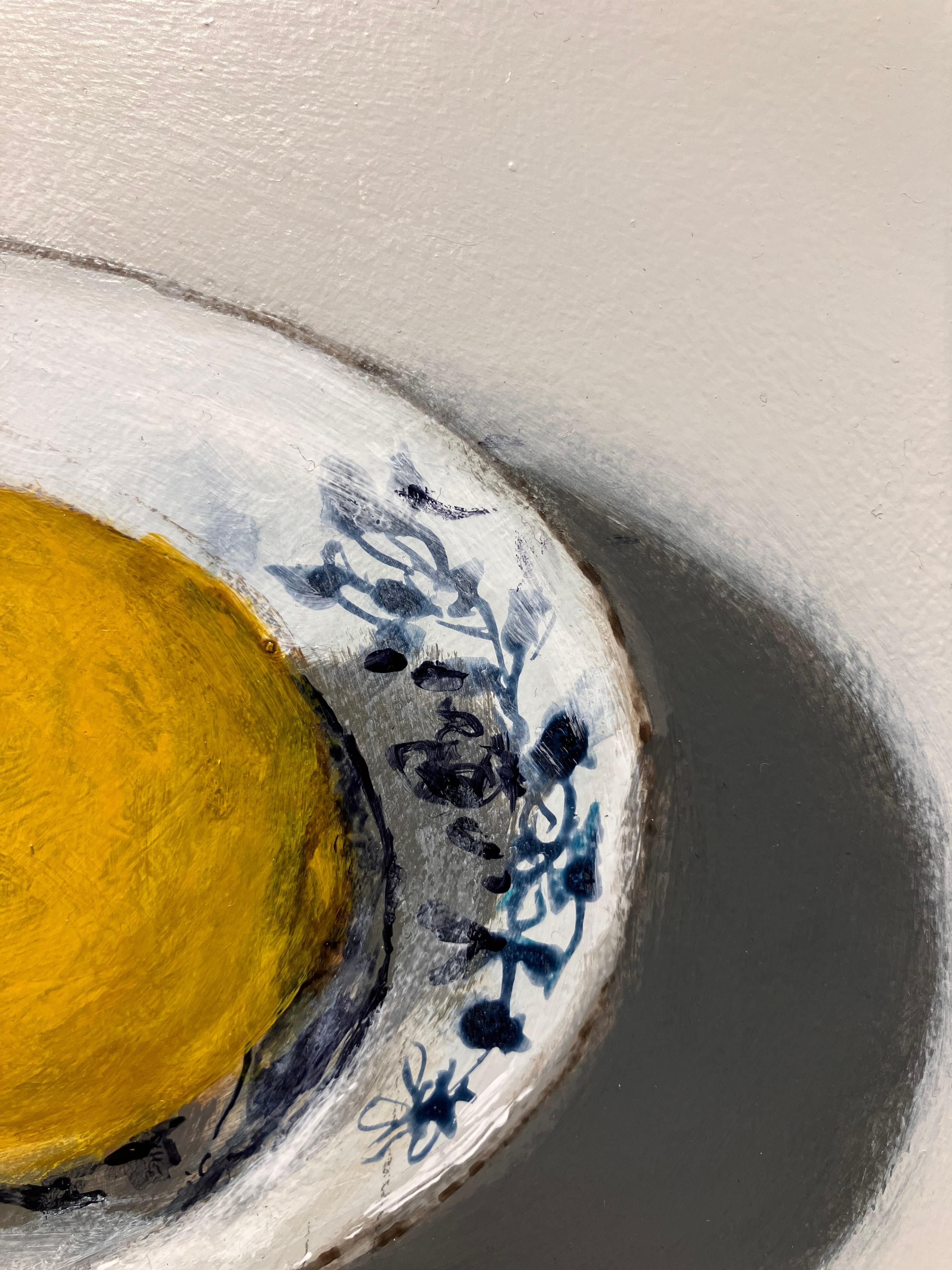 Wenn man dieses Gemälde ''Lemons and Limes'' der niederländischen Künstlerin Sasja Wagenaar (1959) aus der Ferne betrachtet, sieht man ein perfekt gemaltes Bild, aber aus der Nähe ist ein großzügiger Farbstreifen sichtbar. Sie hat eine einzigartige