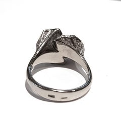 Sasonko 0.84 Carat Sapphire Diamond 18 Karat White Gold Ring