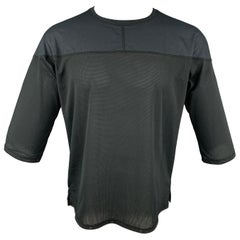 SASQUATCHfabrix SS 2019 Size S Black Mesh Polyester Crew-Neck T-shirt