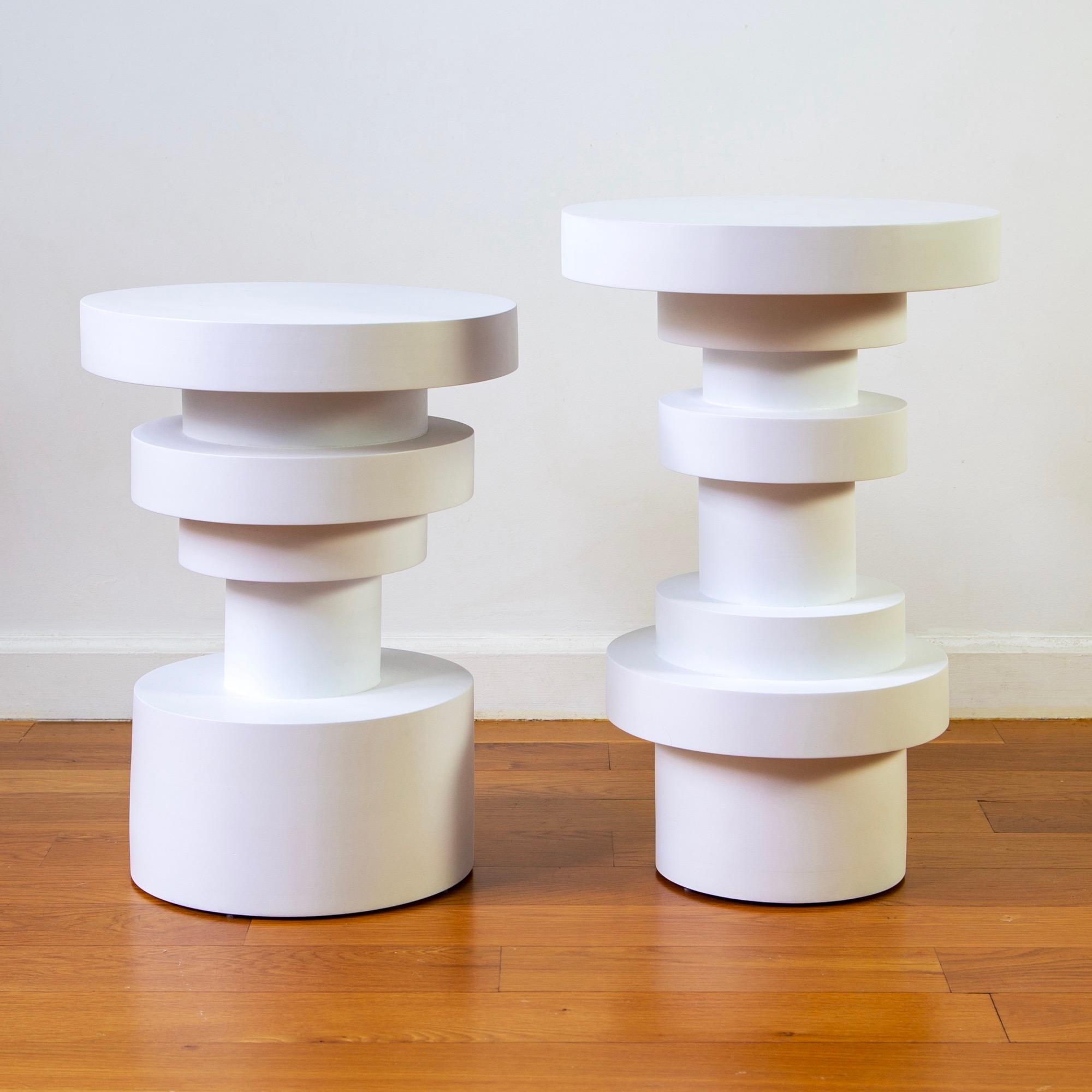 Comodino Sass di Souda, alto, bianco, in Wood, su ordinazione In condizioni Nuovo in vendita a Brooklyn, NY