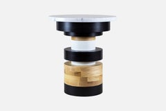 Paire de tables de chevet Sass de Souda, modèles court et moyen, fabriquées sur commande