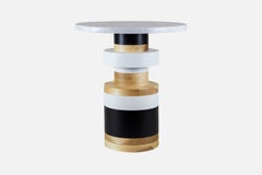 Lot de deux tables de chevet Sass de Souda, grande et moyenne, fabriquées sur commande