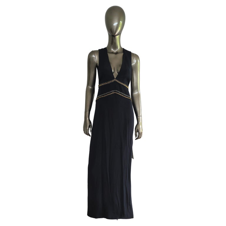 Sass & Bide Beaded Bralette V Neck Evening Down Silk Crepe Dress Au 36 Us 2 Uk 6 Sass & Bide Beaded Bralette V Neck Evening Down Silk Crepe Dress Au 36 Us 2 Uk 6