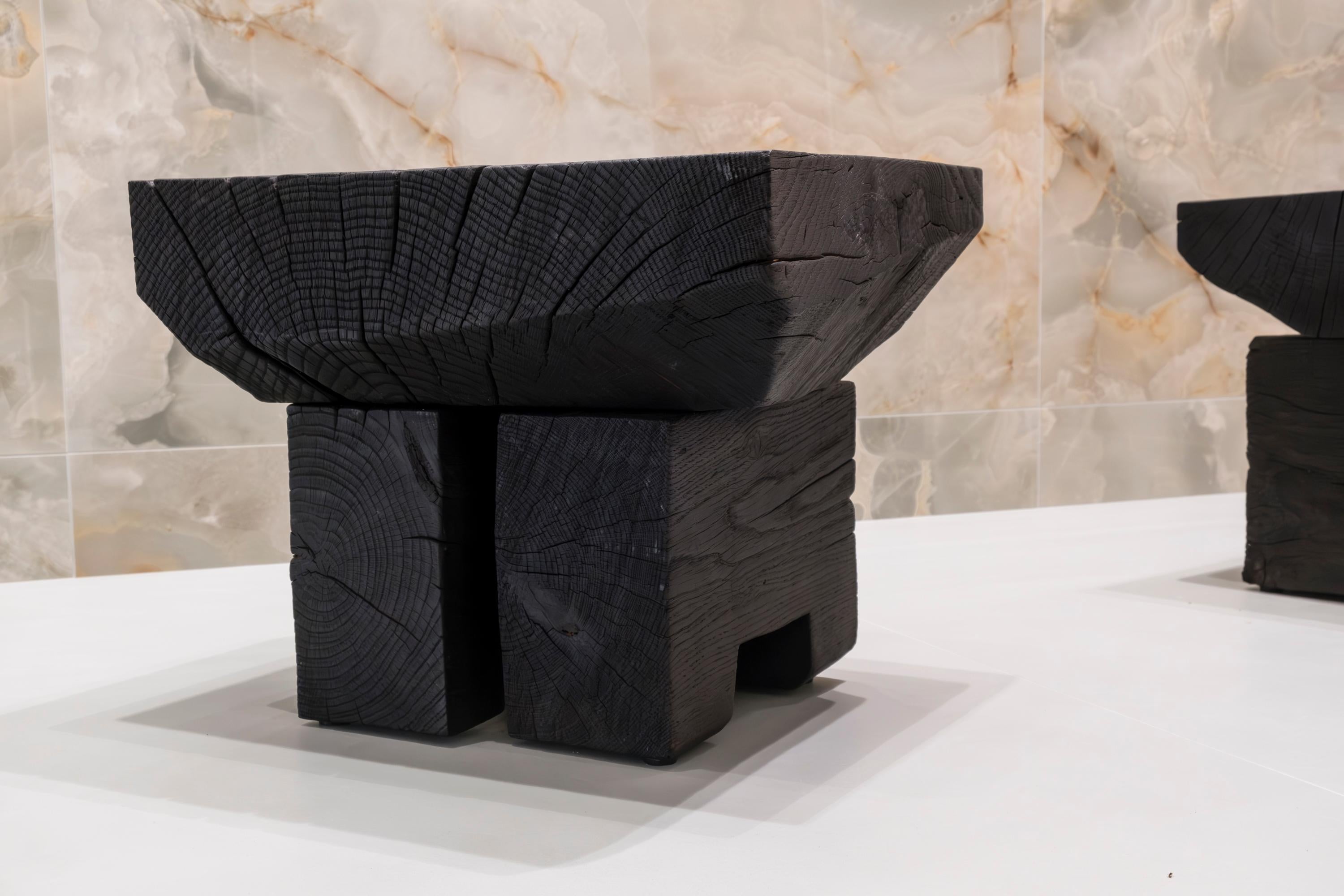 Altro Sgabello Sass Charred di Riccardo Monte in vendita
