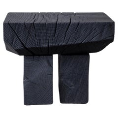 Sgabello Sass Charred di Riccardo Monte