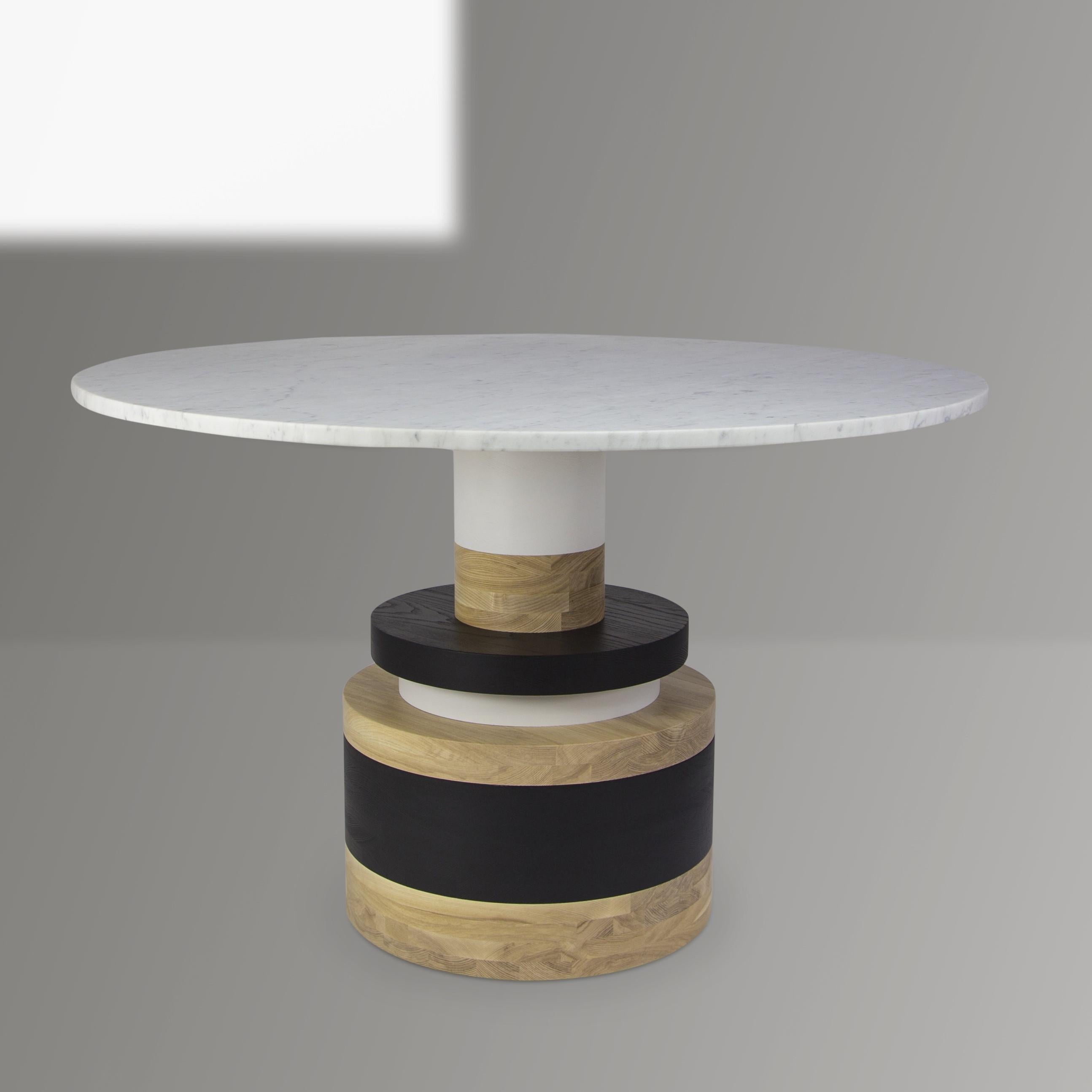 Sass Dining Table from Souda, Medium, Marble Top For Sale 4