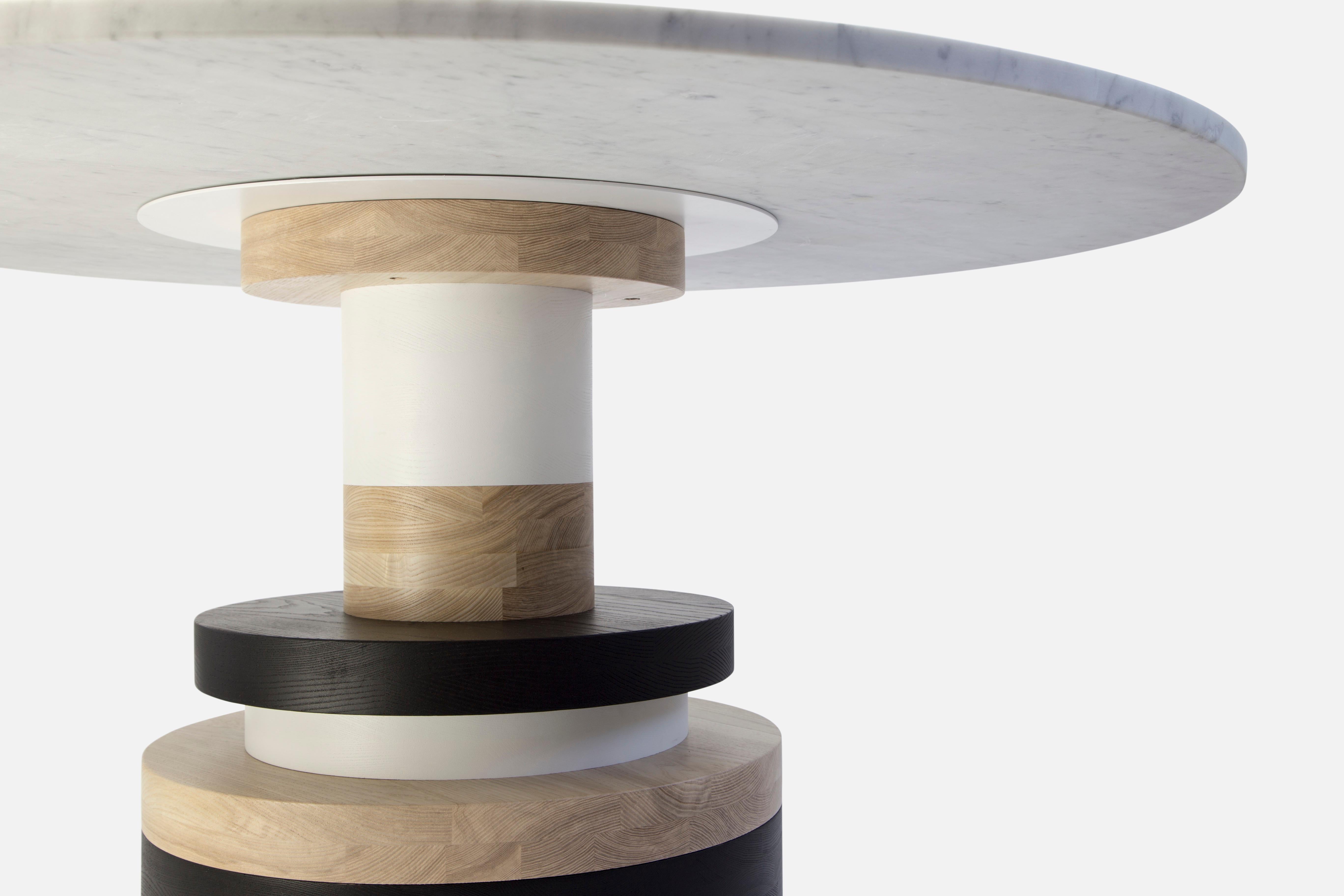 Sass Dining Table from Souda, Medium, Marble Top In New Condition For Sale In Brooklyn, NY