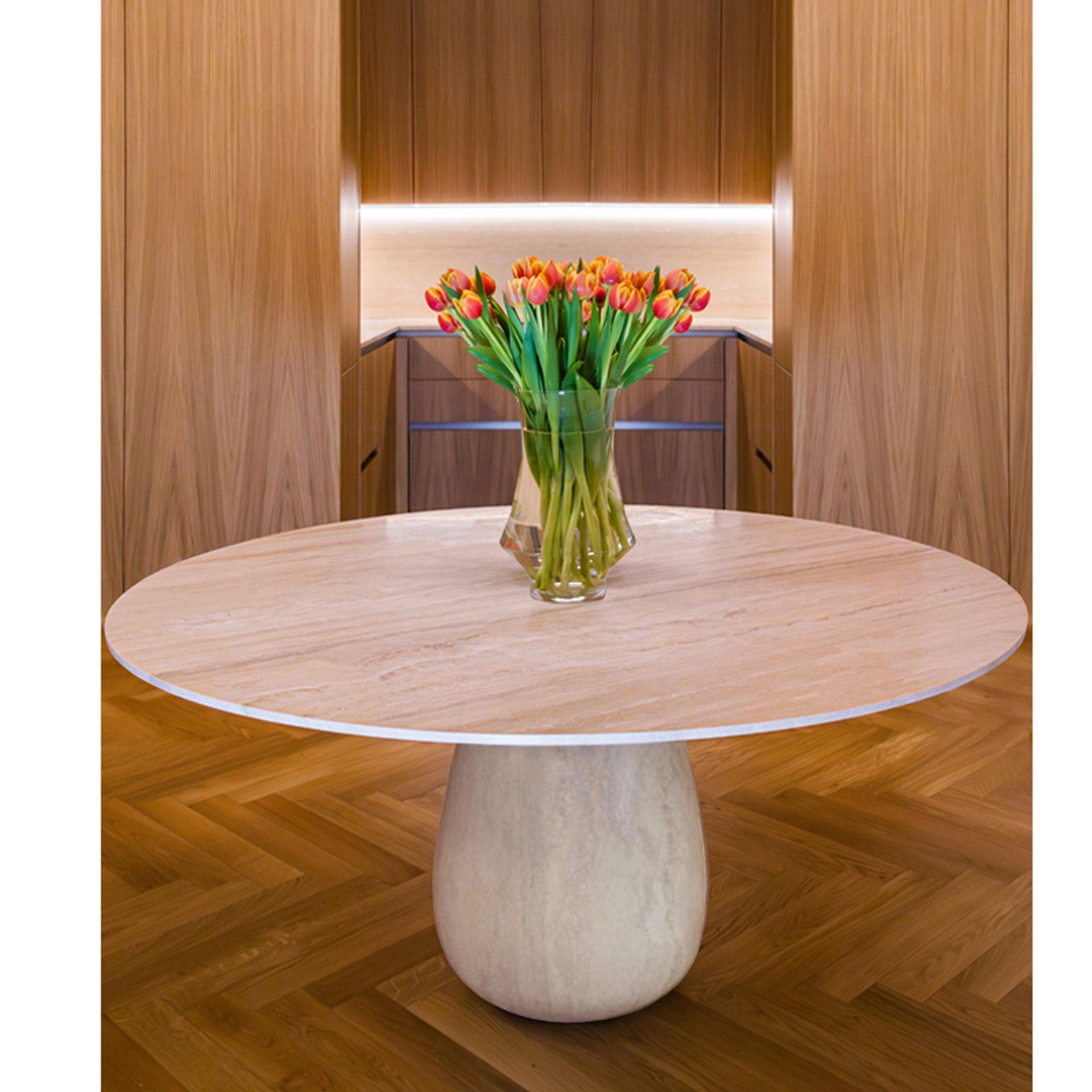 Italian Sasso Marble Dining Table by STUDIO IB MILANO For Sale