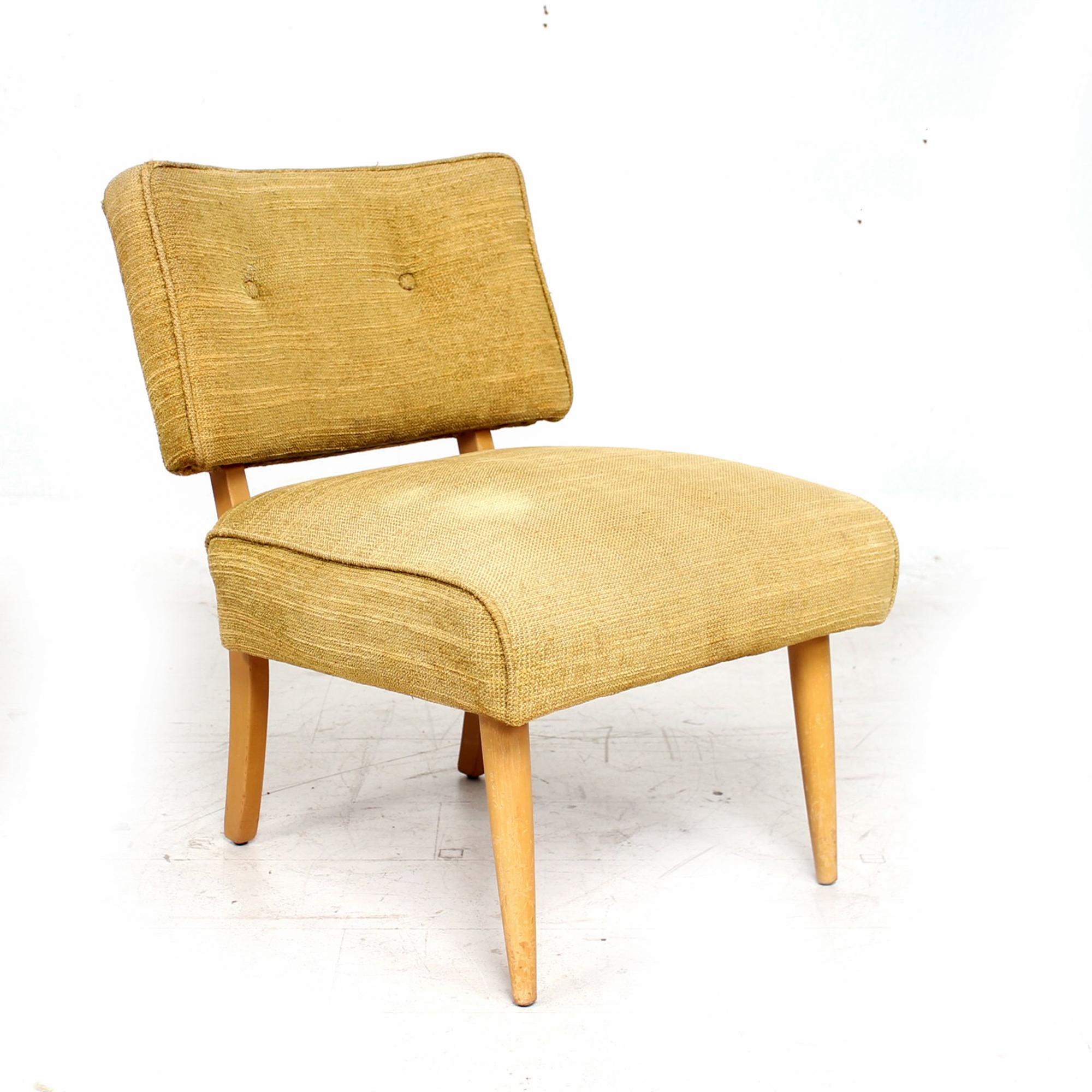 American Sassy Blonde Slipper Chair Charming  1950s Billy Haines Modern Side Seat