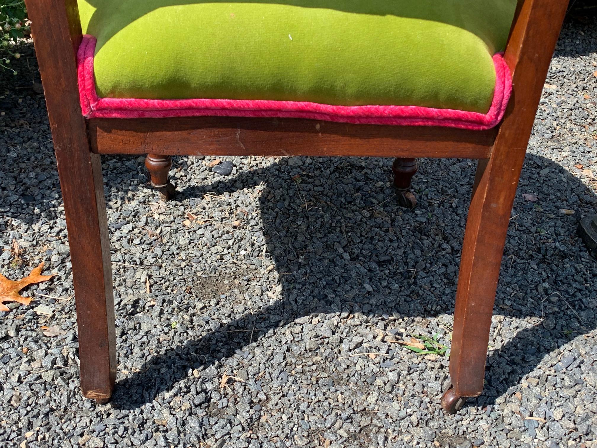 Sassy Little Occasional Chair in Chartreuse For Sale 2