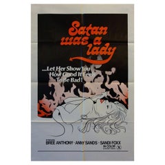 Vintage Satan Was A Lady, Unframed Poster, 1975