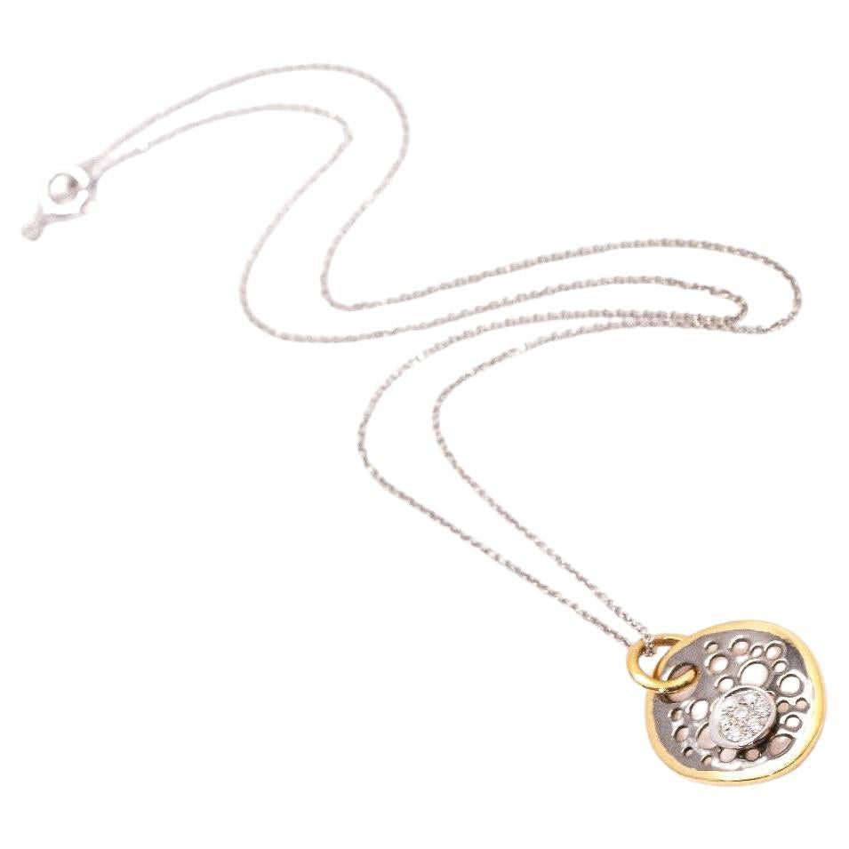 Collana SATELIT in oro bicolore e diamanti