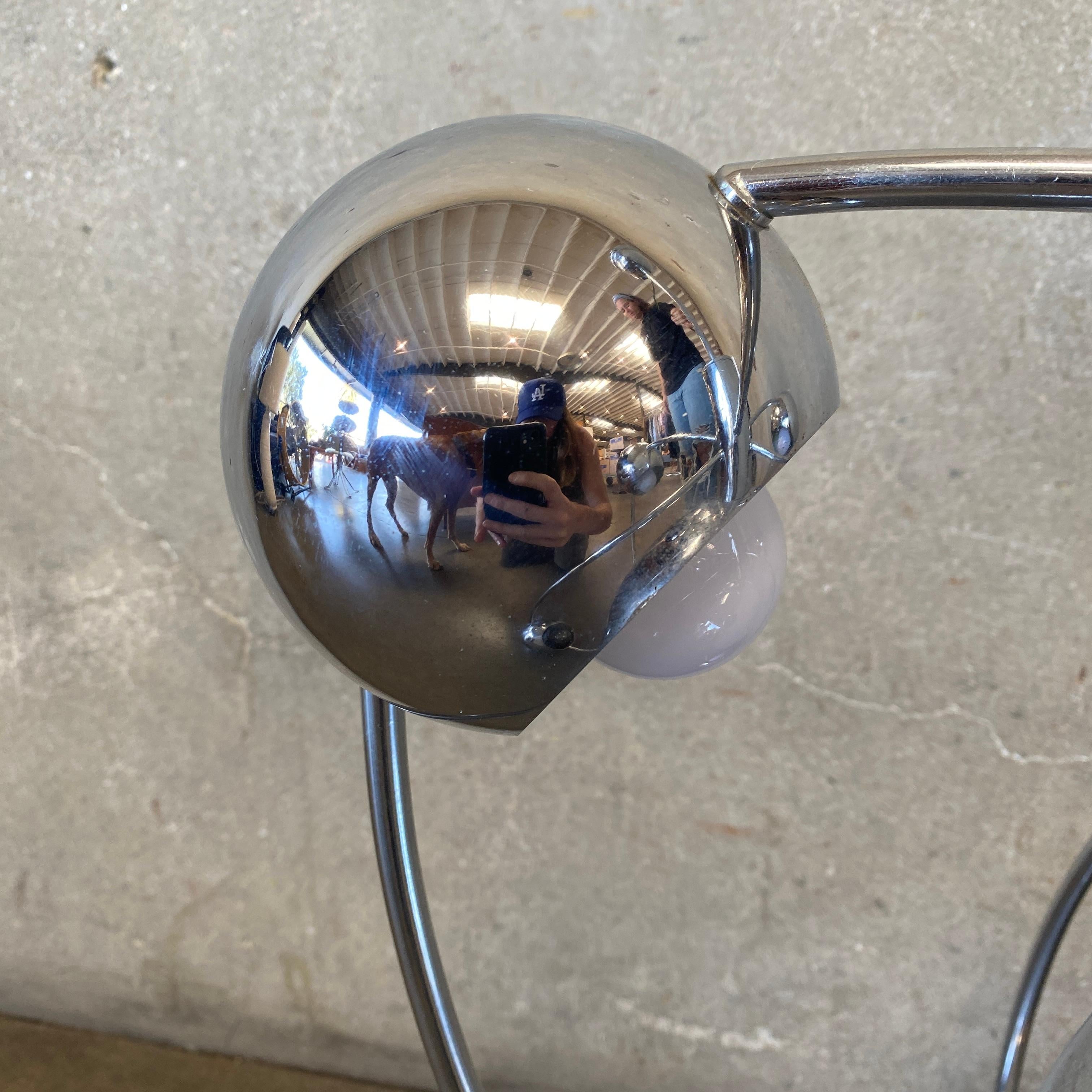 Space Age Satellite Chandelier Chrome by Reggiani, Italy, 1970s For Sale
