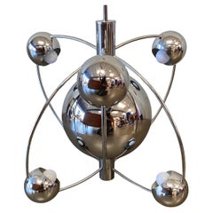 Satellite Chandelier Chrome by Reggiani, Italy, 1970s