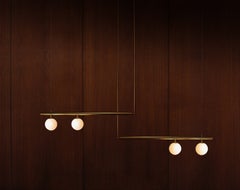 Satellite II + II Sculpted Pendant by Paul Matter