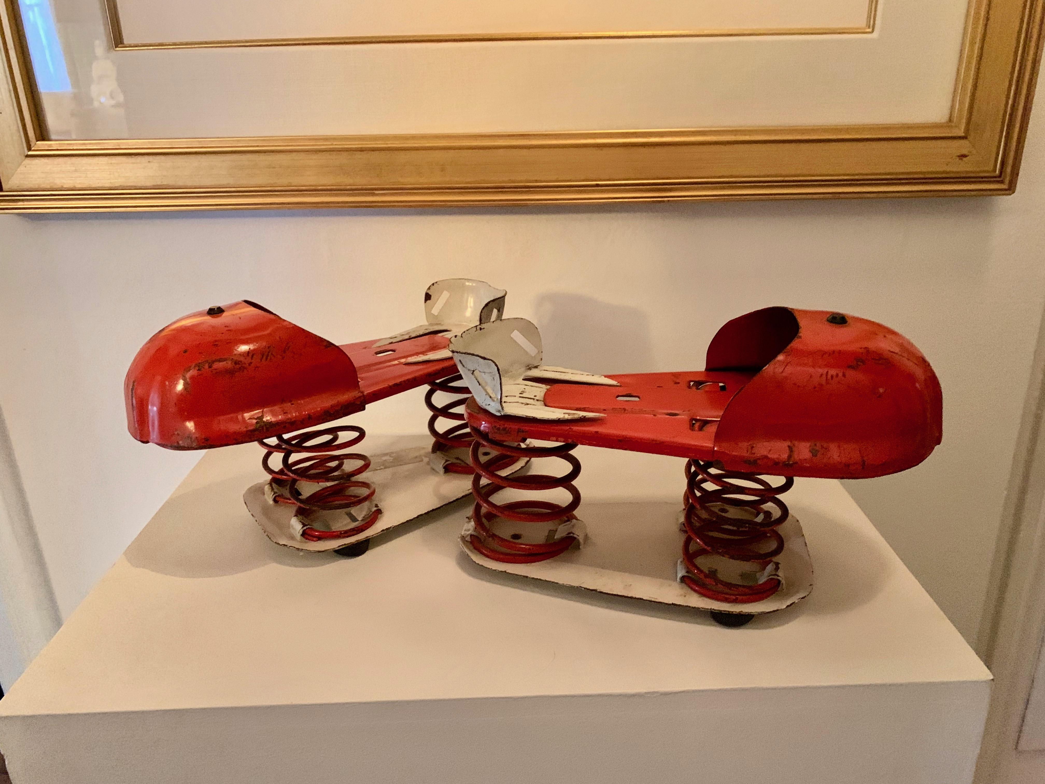 Metal Satellite Jumping Shoes, circa 1955