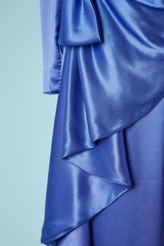 Satin asymmetrical draped cocktail dress with bow Givenchy Nouvelle Boutique