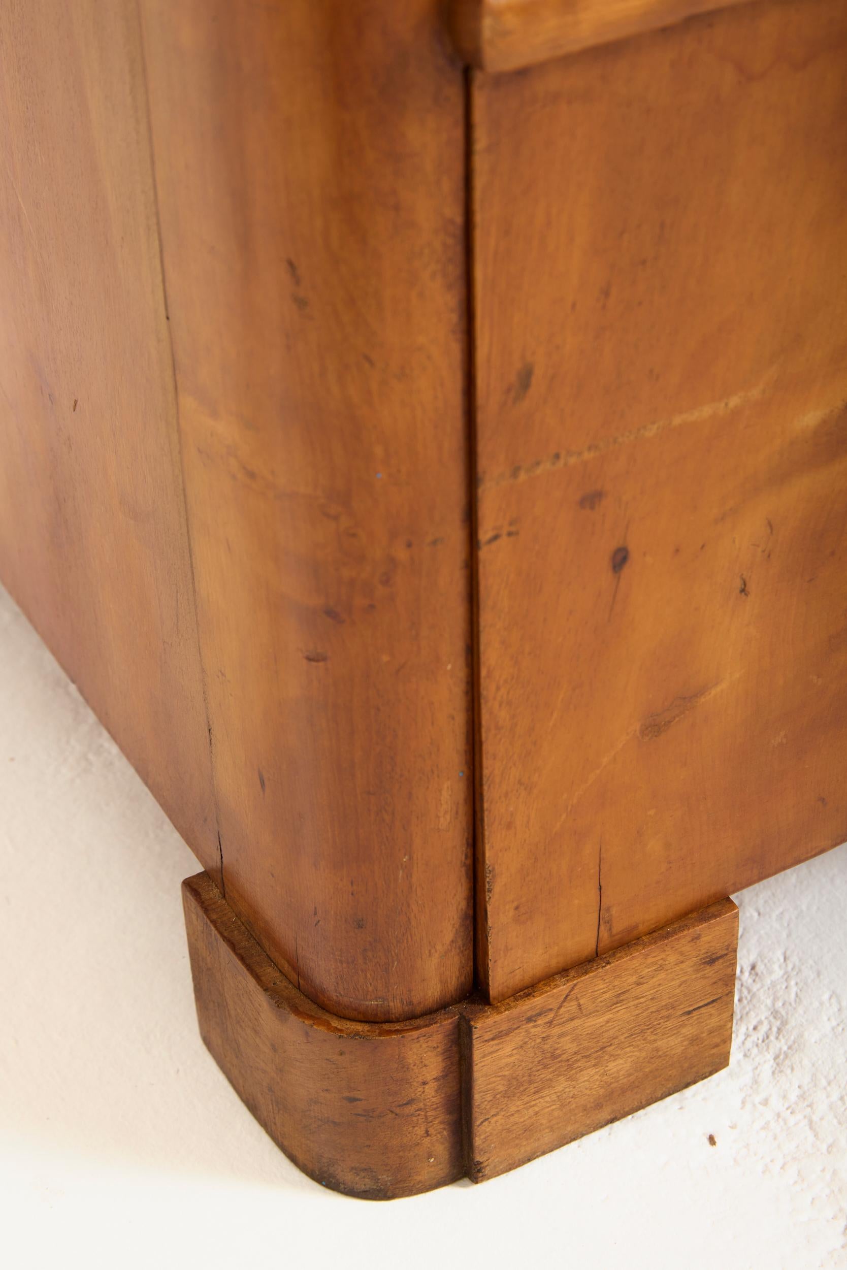 Satin Birch Chest of Drawers For Sale 6