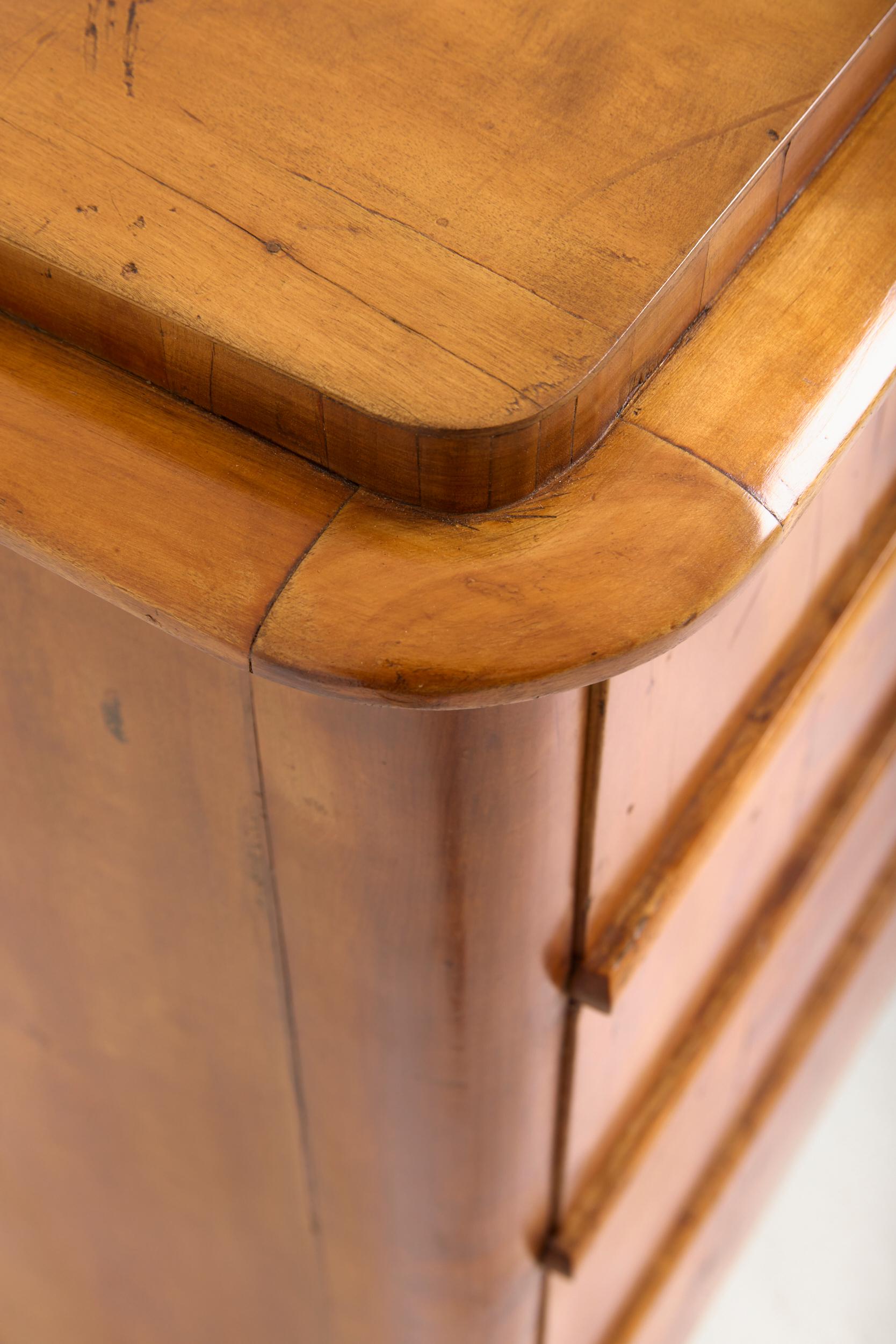 Satin Birch Chest of Drawers For Sale 7